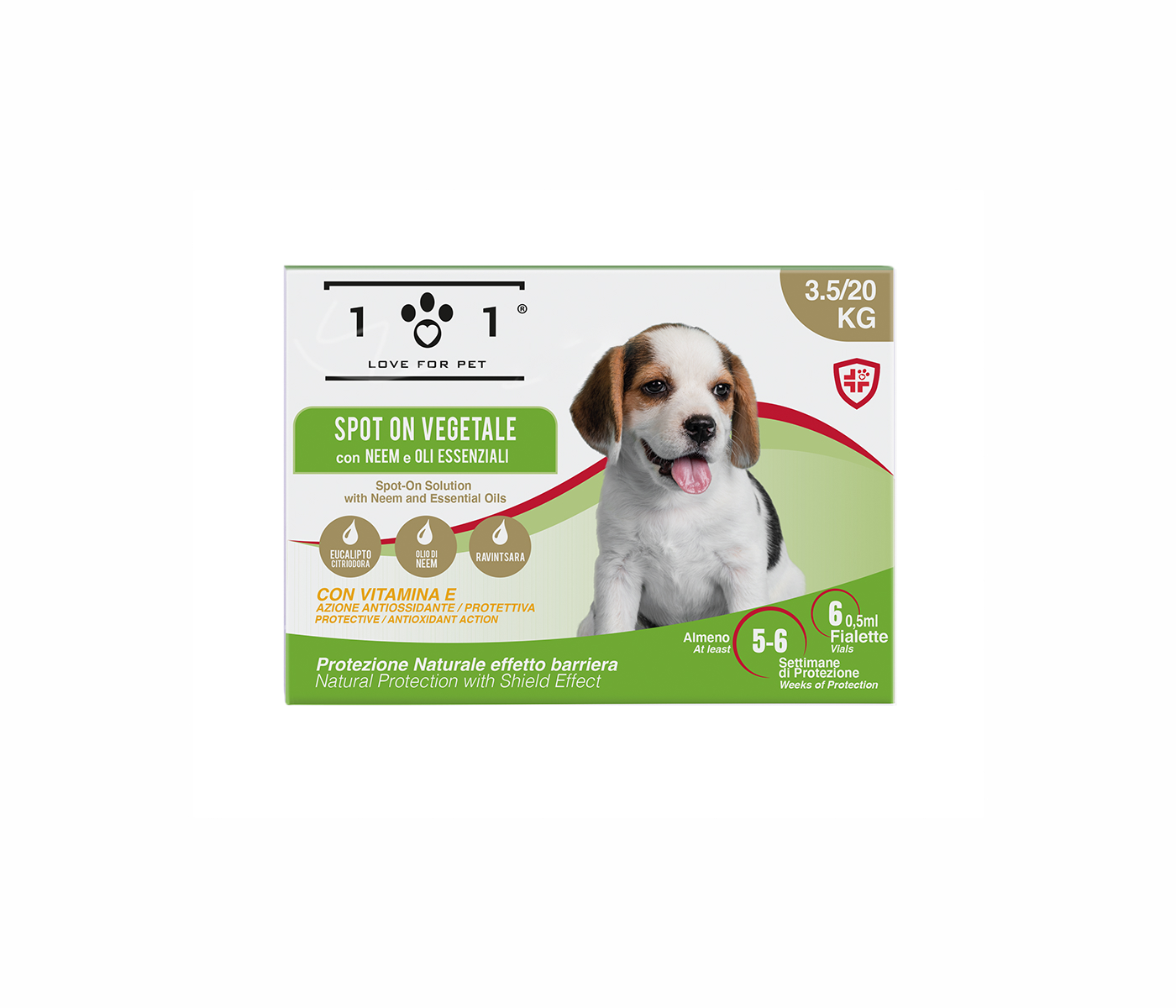 Neem oil spot-on for small dogs and puppies