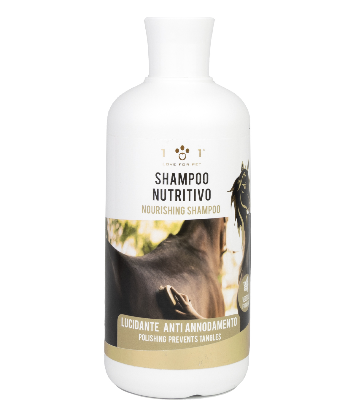 Shampoo nutritivo per la criniera dei cavalli