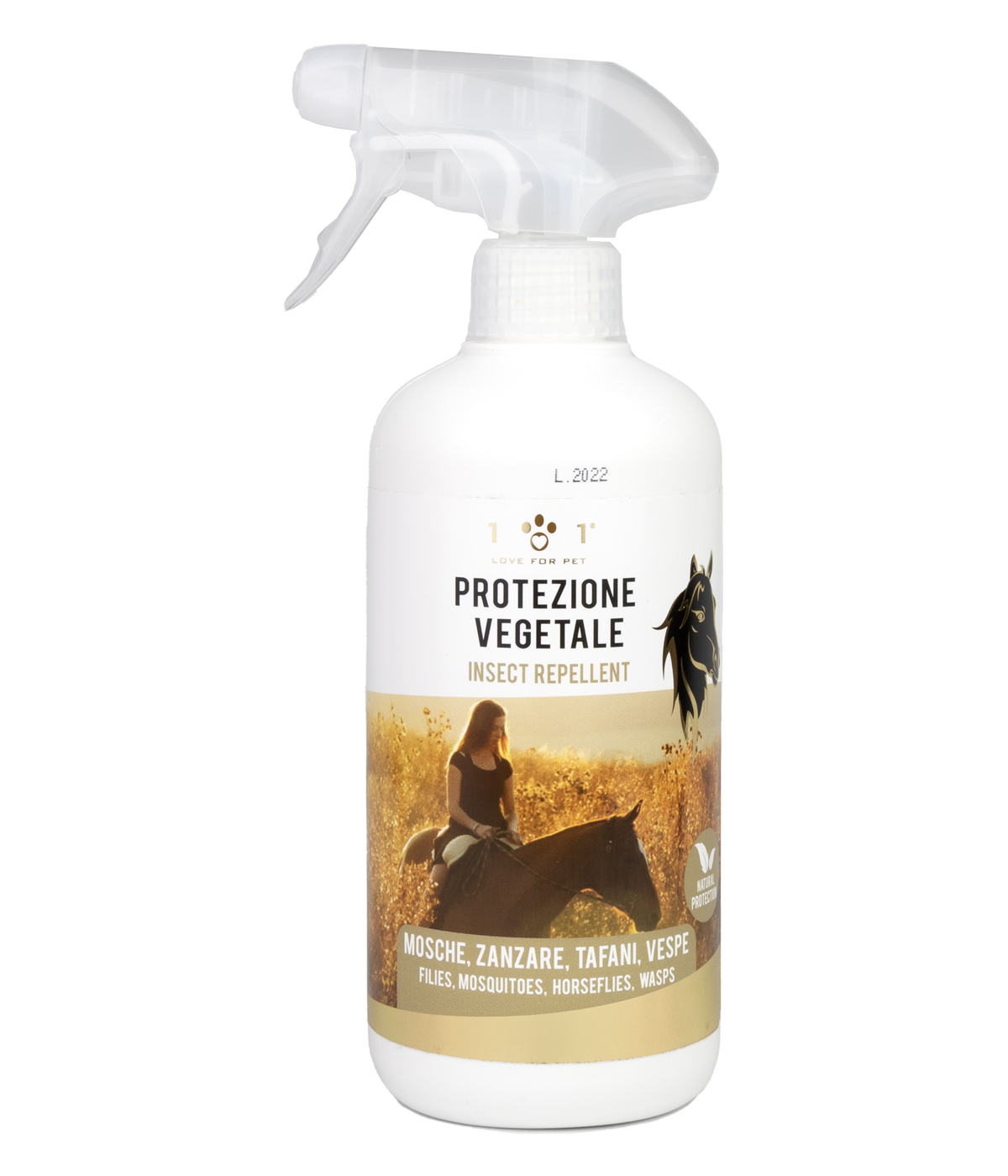 Spray repellente naturale per cavalli